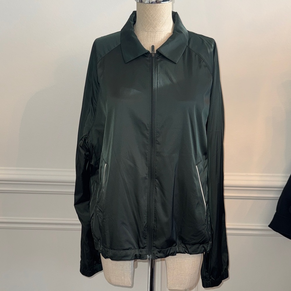 Lululemon Dark Green satin Jacket